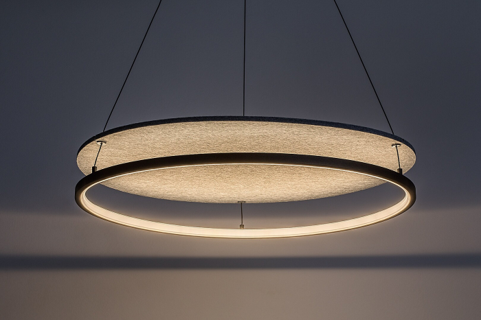 Lustra Rabalux Farenzo LED 40W 2000lm 3000, 4000 metal/ fetru black stil modern 230V, 50Hz IP20 72032 [3]