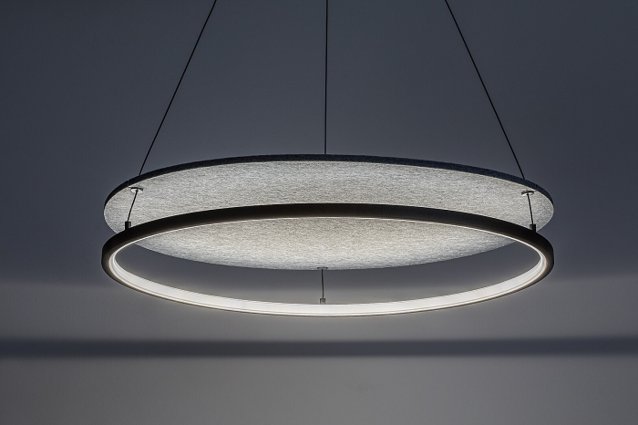 Lustra Rabalux Farenzo LED 40W 2000lm 3000, 4000 metal/ fetru black stil modern 230V, 50Hz IP20 72032 [4]