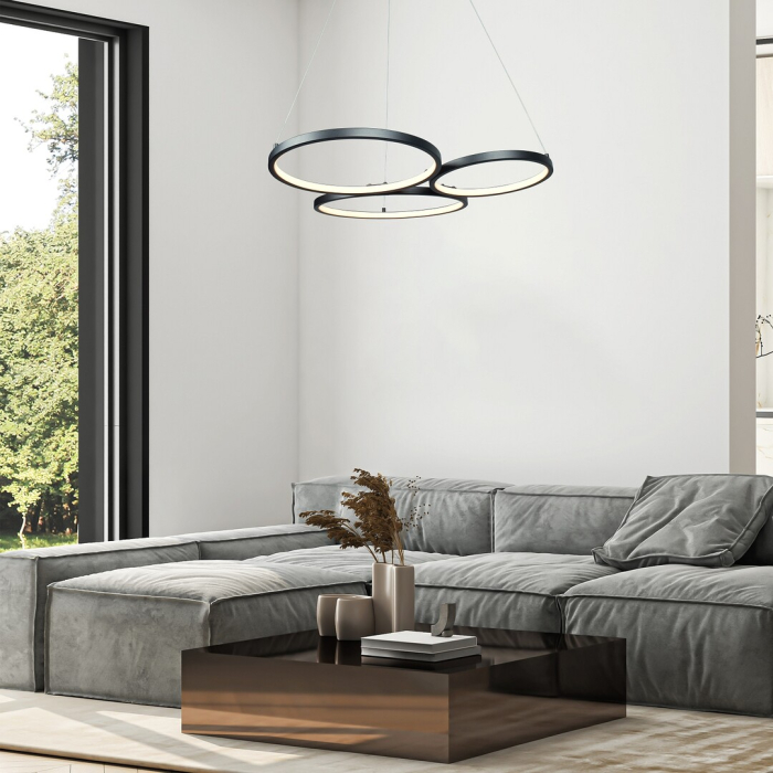 Lustra Rabalux Formand LED 38W 1100lm 3000 metal black stil modern 230V, 50Hz IP20 72297 [8]