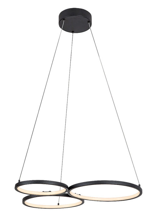 Lustra Rabalux Formand LED 38W 1100lm 3000K metal plastic negru alb IP20 [1]