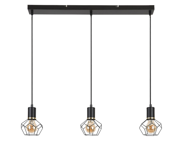Lustra Rabalux Fran E27 E27 3x MAX 40W metal mat black stil vintage, IP20 72242 [2]