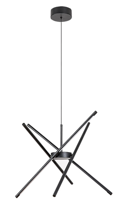 Lustra Rabalux Henli2 LED 40W 2800lm 3000K metal plastic negru alb IP20 [2]