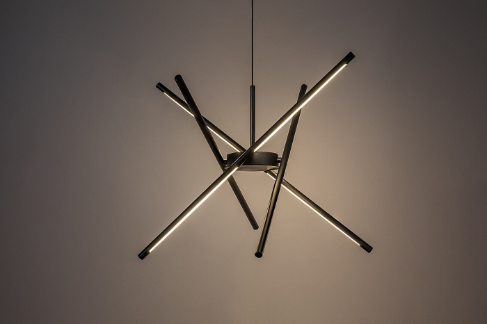 Lustra Rabalux Henli2 LED 40W 2800lm 3000K metal plastic negru alb IP20 [5]