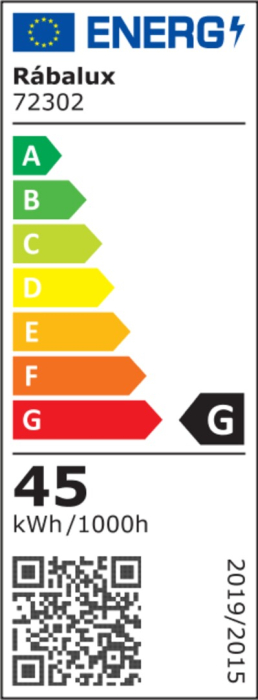 Lustra Rabalux Isaure LED 45W 3000lm 3000, 4000, 6500K metal acril negru alb IP20 [7]