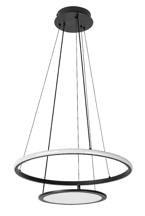 Lustra Rabalux Jasero LED 42W 2260lm 3000-6500K metal silicon negru alb IP20 [2]