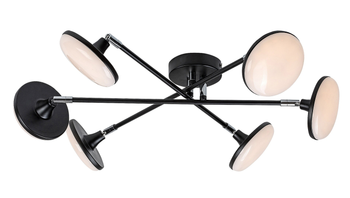 Lustra Rabalux Madi LED 24W 2350lm 3000 metal mat black stil modern 230V, 50Hz IP20 71063 [4]