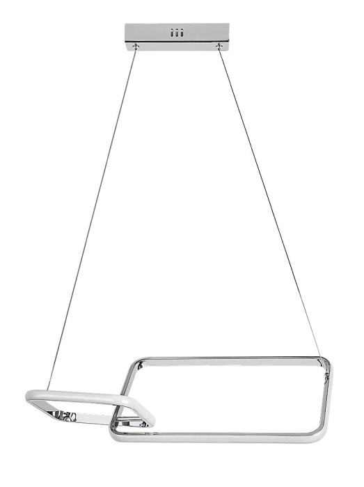 Lustra Rabalux Malwen LED 36W 2200lm 4000K metal aluminiu crom alb IP20 [2]