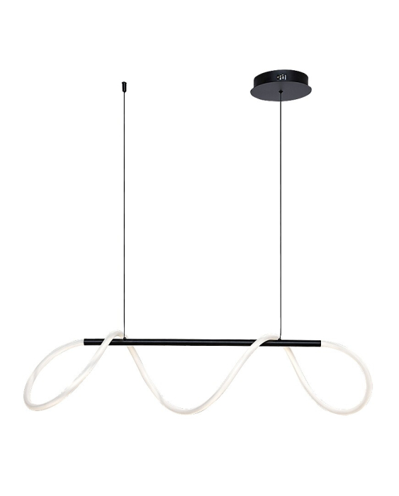 Lustra Rabalux Montema LED 40W 3750lm 4000K metal silicon negru alb IP20 [3]