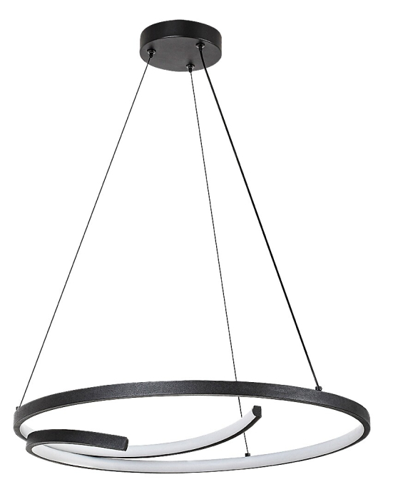 Lustra Rabalux Niloo LED 40W 2080lm 4000K metal black stil modern, IP20 72367 [2]