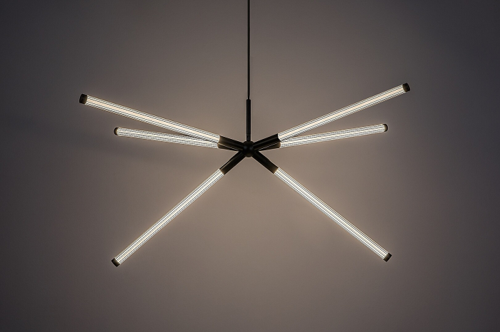 Lustra Rabalux Nivaro LED 36W 3150lm 3000K metal acril negru alb IP20 [3]