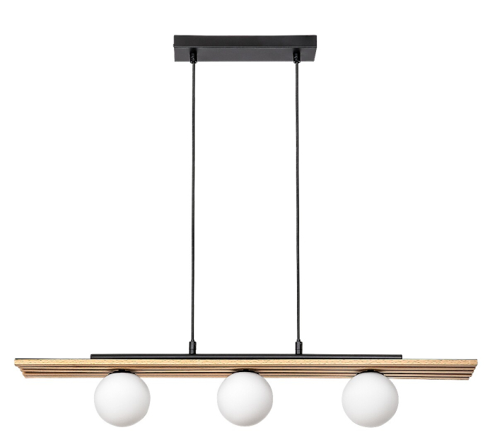 Lustra Rabalux Noxelle G9 G9 3x MAX 5W   lemn mat black wood stil scandinav 230V, 50Hz IP20 72421 [2]