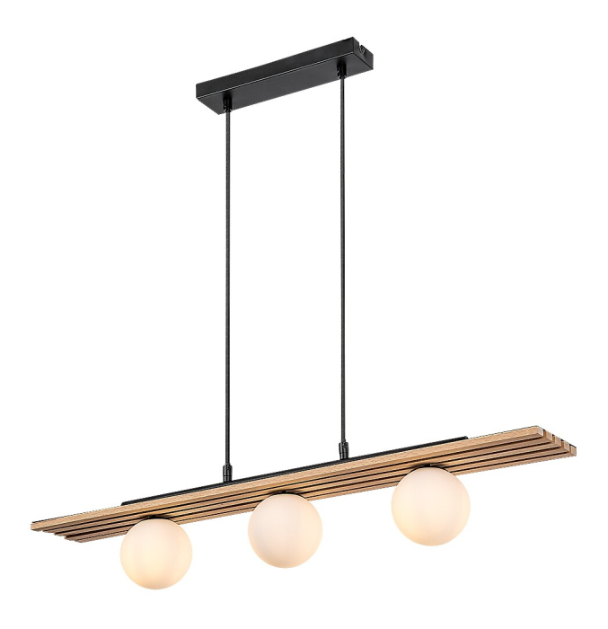 Lustra Rabalux Noxelle G9 G9 3x MAX 5W   lemn mat black wood stil scandinav 230V, 50Hz IP20 72421 [3]