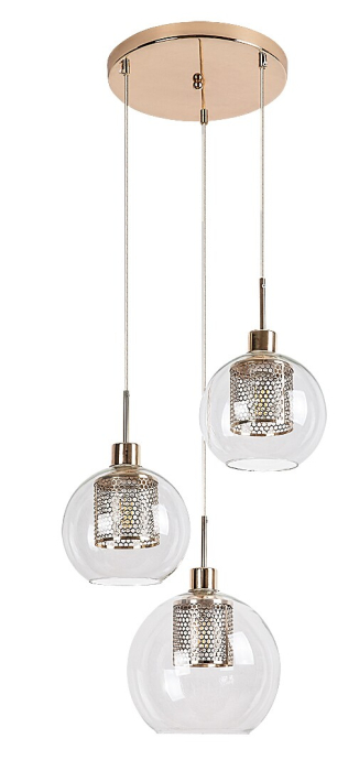 Lustra Rabalux Philana E27 E27 3x MAX 60W metal gold stil modern, IP20 6496 [2]