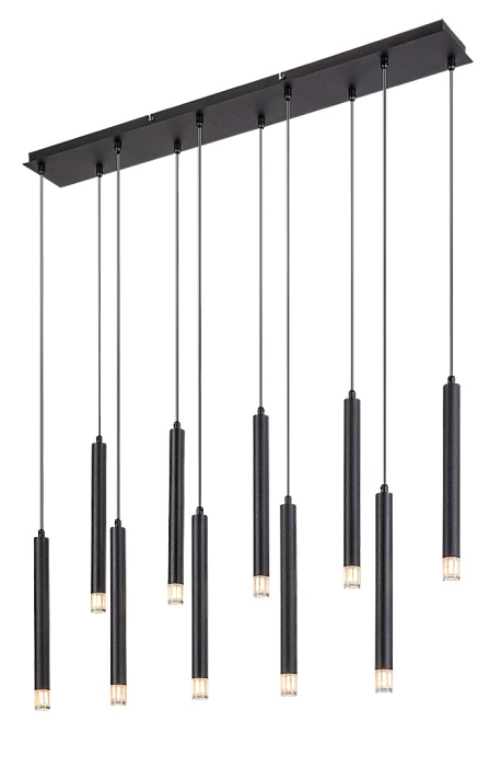 Lustra Rabalux Ramira G9 10x MAX 5W  metal acril negru IP20 [4]