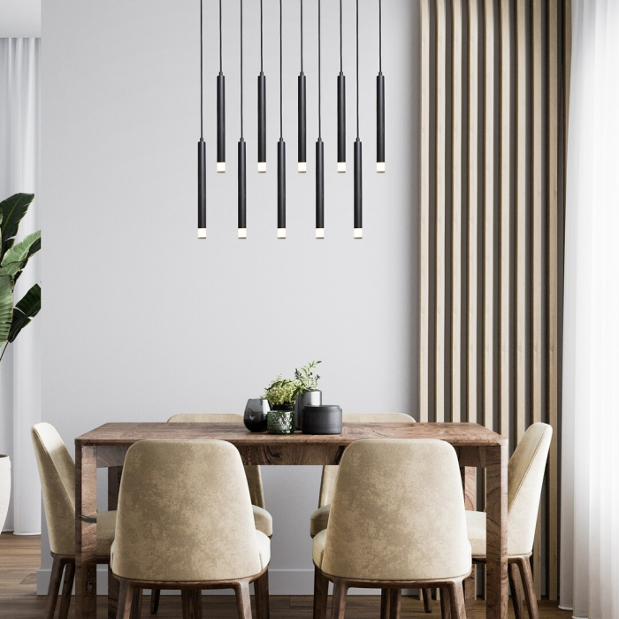 Lustra Rabalux Ramira G9 10x MAX 5W  metal acril negru IP20 [6]