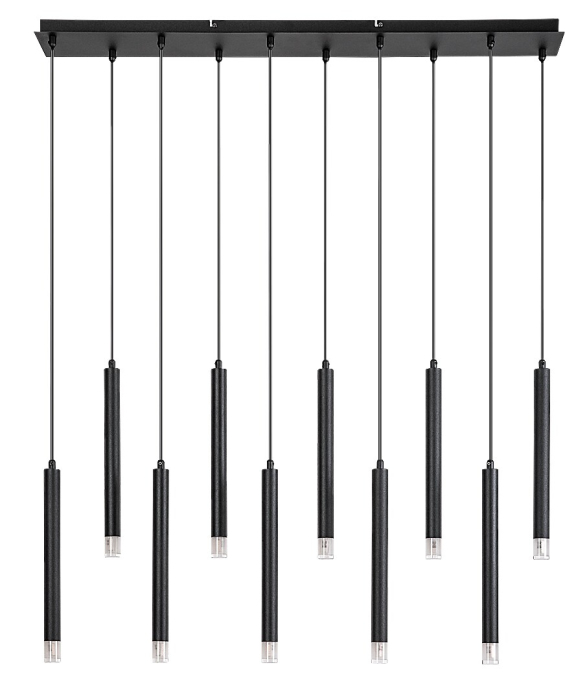 Lustra Rabalux Ramira G9 10x MAX 5W  metal acril negru IP20 [2]