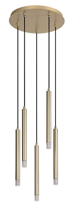 Lustra Rabalux Ramira G9 5X MAX 5W  metal acril auriu IP20 [2]