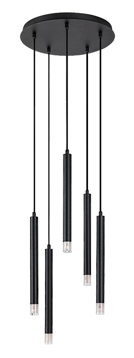 Lustra Rabalux Ramira G9 5X MAX 5W  metal acril negru IP20 [2]