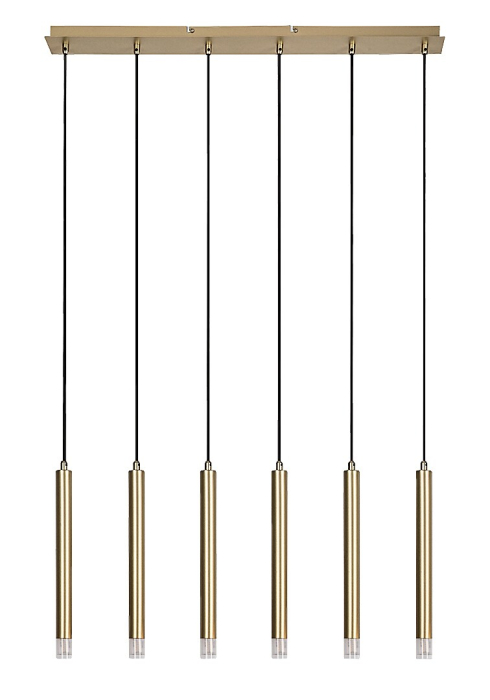 Lustra Rabalux Ramira G9 6x MAX 5W  metal acril auriu IP20 [2]