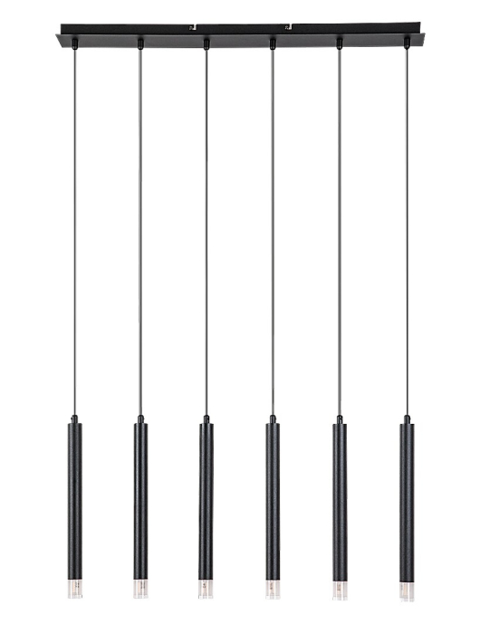 Lustra Rabalux Ramira G9 6x MAX 5W  metal acril negru IP20 [2]
