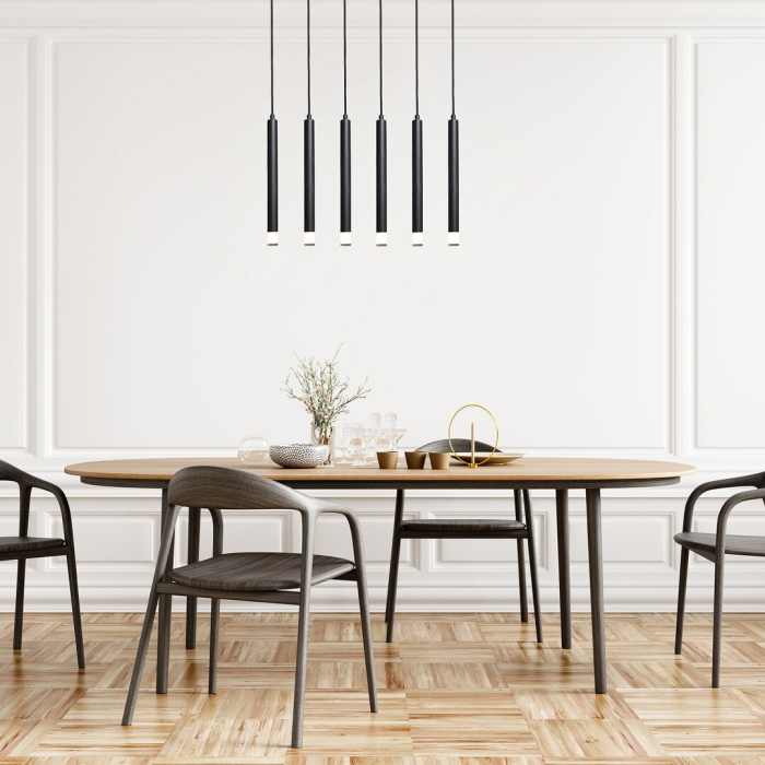 Lustra Rabalux Ramira G9 6x MAX 5W  metal acril negru IP20 [6]