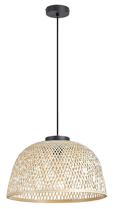 Lustra Rabalux Rattan E27 E27 1x MAX 25W metal/ lemn black stil scandinav, IP20 72025 [2]