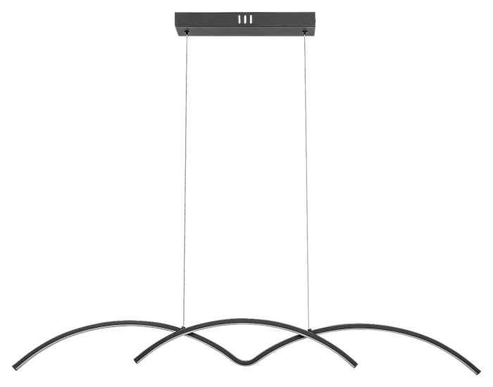 Lustra Rabalux River LED 40W 2000lm 4000K metal plastic negru alb IP20 [2]