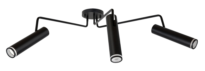 Lustra Rabalux Senobia GU10 GU10 3x MAX 35W aluminiu black stil modern, IP20 73039 [3]