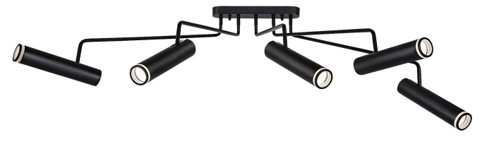 Lustra Rabalux Senobia GU10 GU10 5x MAX 35W   aluminiu black stil modern 230V, 50Hz IP20 73040 [4]