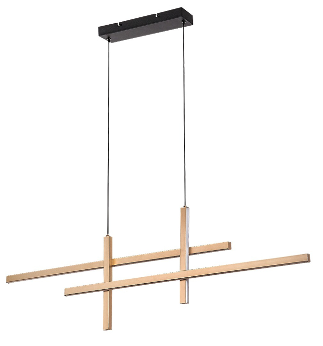 Lustra Rabalux Severine LED 40W 2000lm 3000K metal black gold stil modern, IP20 72366 [2]