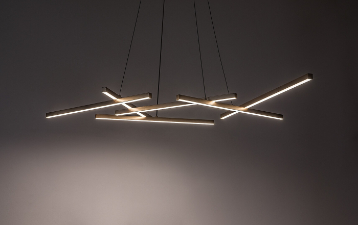 Lustra Rabalux Severine LED 40W 2400lm 3000-6500K metal plastic negru/ auriu alb IP20 [4]