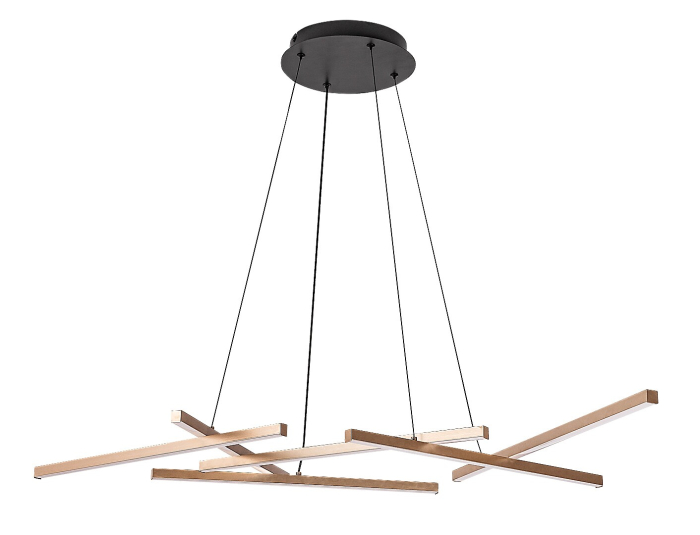 Lustra Rabalux Severine LED 40W 2400lm 3000-6500K metal plastic negru/ auriu alb IP20 [2]