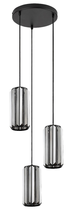 Lustra Rabalux Veness E27 E27 3x MAX 40W metal mat black stil clasic, IP20 72255 [2]