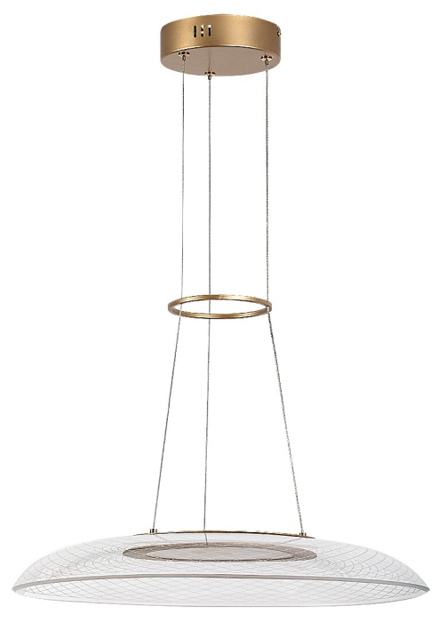 Lustra Rabalux Zofrael LED 24W 1850lm 3000K metal acril auriu transparent IP20 [2]