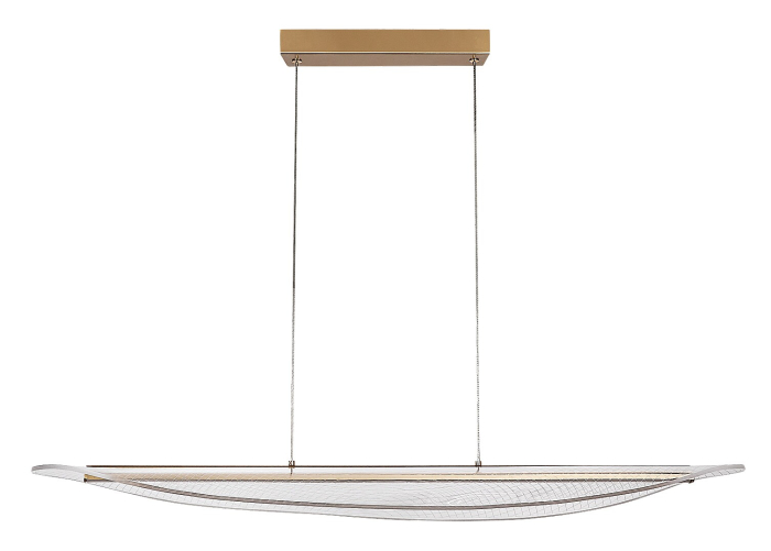 Lustra Rabalux Zofrael LED 32W 2450lm 3000K metal acril auriu transparent IP20 [2]