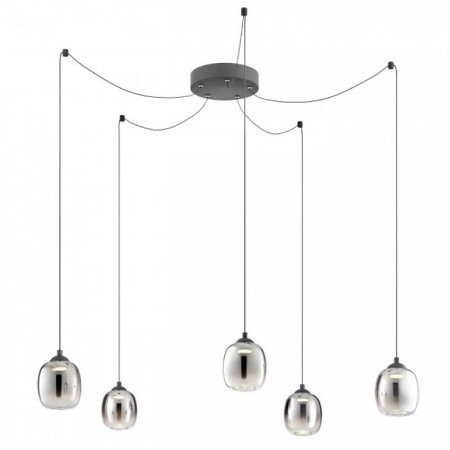 Lustra Redo Khadi, negru mat, LED, 26W, 1511 lumeni, alb cald 3000K, D. 20 cm, 01-3487 [1]