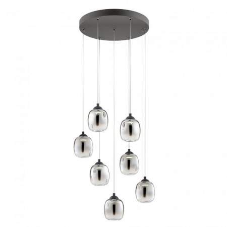 Lustra Redo Khadi, negru mat, LED, 36W, 2098 lumeni, alb cald 3000K, D.52 cm, 01-3489 [1]