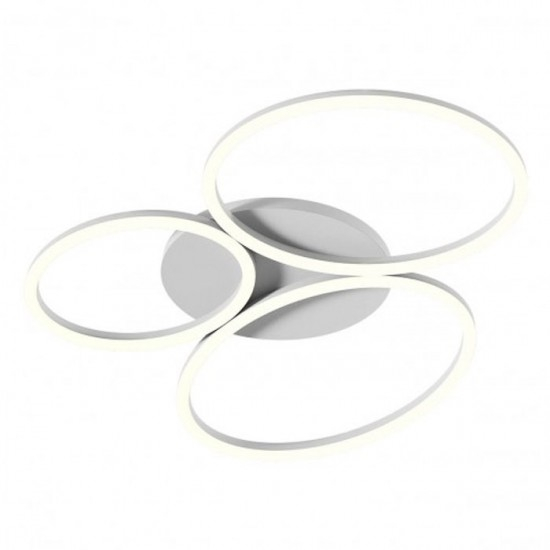 Lustra Smarter Ritmo, alb mat, LED CCT, 40W, 2463 lumeni, 3000K/4000K, L.63 cm, 01-3765 [1]