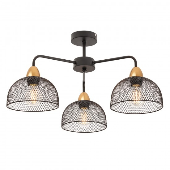 Lustra Smarter Tamis, negru mat, 3XE27, 01-1570 [1]