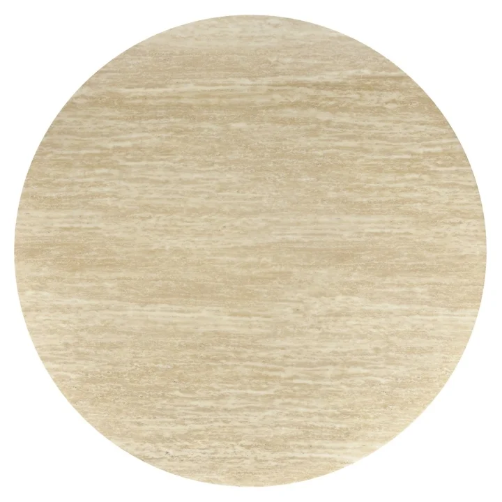 Masa PIREUS, piatra travertin/nuc, 120x76 cm [2]