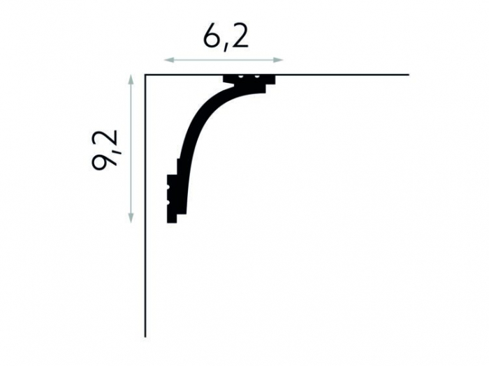 Masca galerie Polimer Rigid Polyforce Mardom MD111 92x62x2000 mm [3]