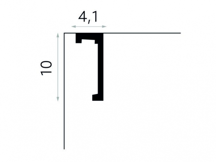 Masca galerie Polimer Rigid Polyforce Mardom QL026 100x41x2400 mm [3]