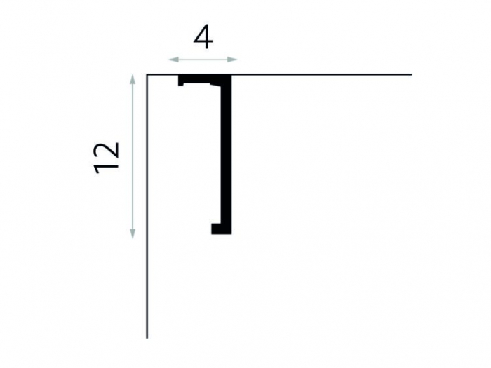 Masca galerie Polimer Rigid Polyforce Mardom QL035 120x40x2400 mm [3]