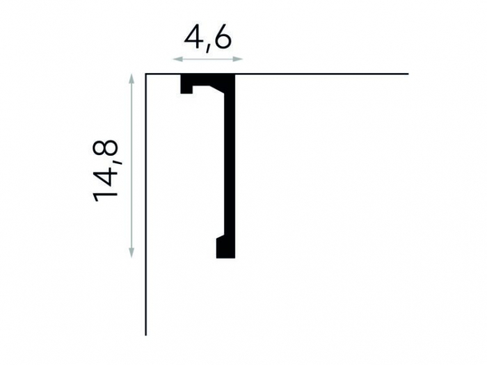 Masca galerie Polimer Rigid Polyforce Mardom QL036 148x46x2400 mm [3]