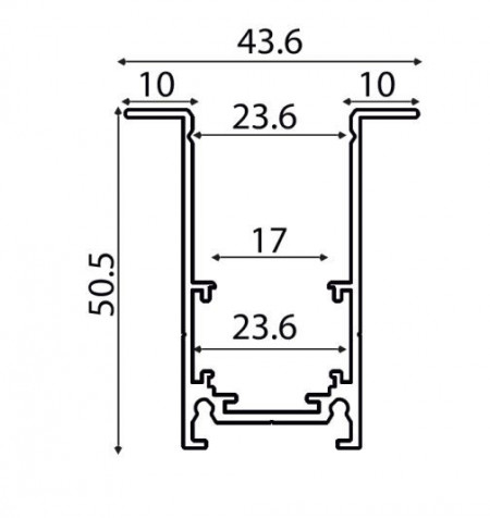 MR1MB Sina magnetica neagra incastrata 1m 48V [2]