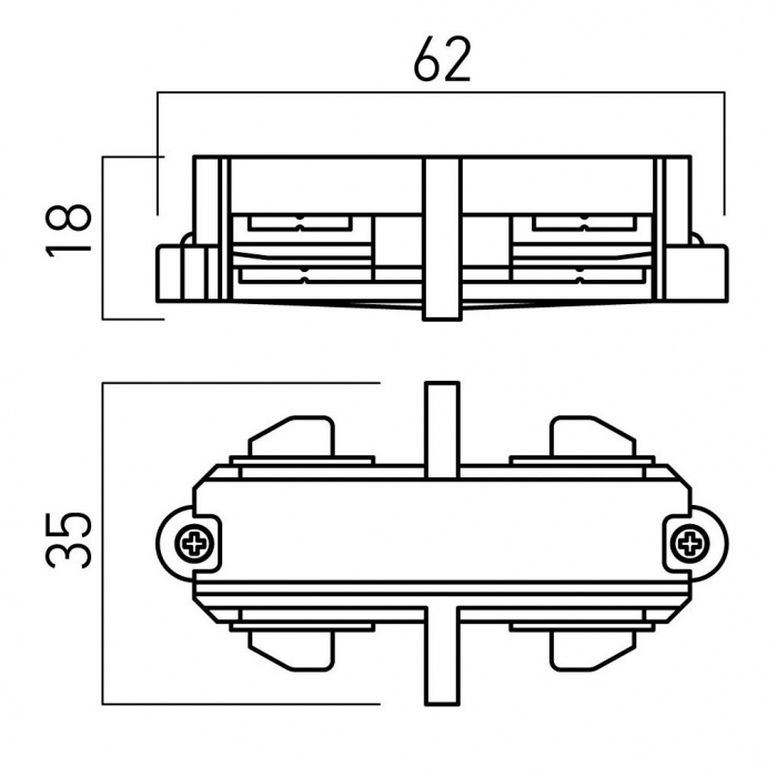MT1004 MWH Conector liniar sina cu un circuit alb compatibil MT1001 MWH si MT1002 MWH [2]