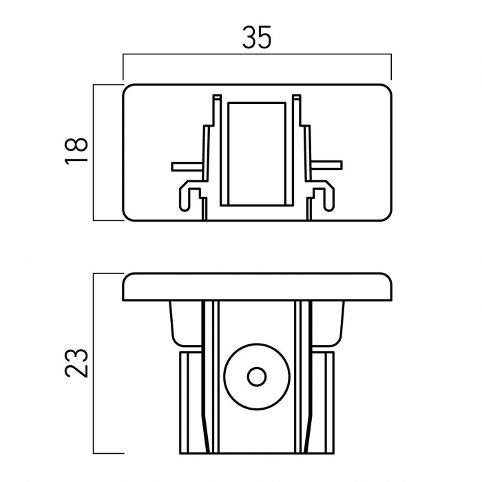 MT1015 BK Terminatie sina cu un circuit negru compatibila cu MT1001 BK si MT1002 BK [2]