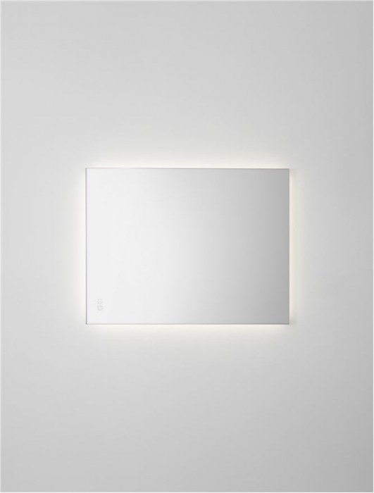 Oglinda Nova Luce ALDA 9006010 Mirror Glass & Aluminium LED 48W 978lm 4000K IP44 [4]