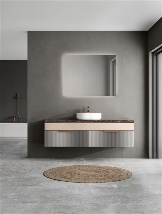 Oglinda Nova Luce ALDA 9006010 Mirror Glass & Aluminium LED 48W 978lm 4000K IP44 [2]