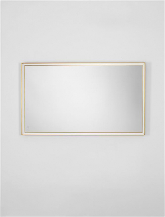 Oglinda Nova Luce AMBOR 9006020 Anodized Gold Aluminium & Mirror Glass LED 49W 2556lm 4000K IP44 [3]